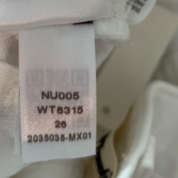 Madewell Flared Wide-Leg Crop Jeans Women's Size 29 in Pure White raw hem NEW - Picture 12 of 15